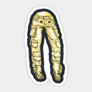 Khaki Fresno Nightcrawler Sticker